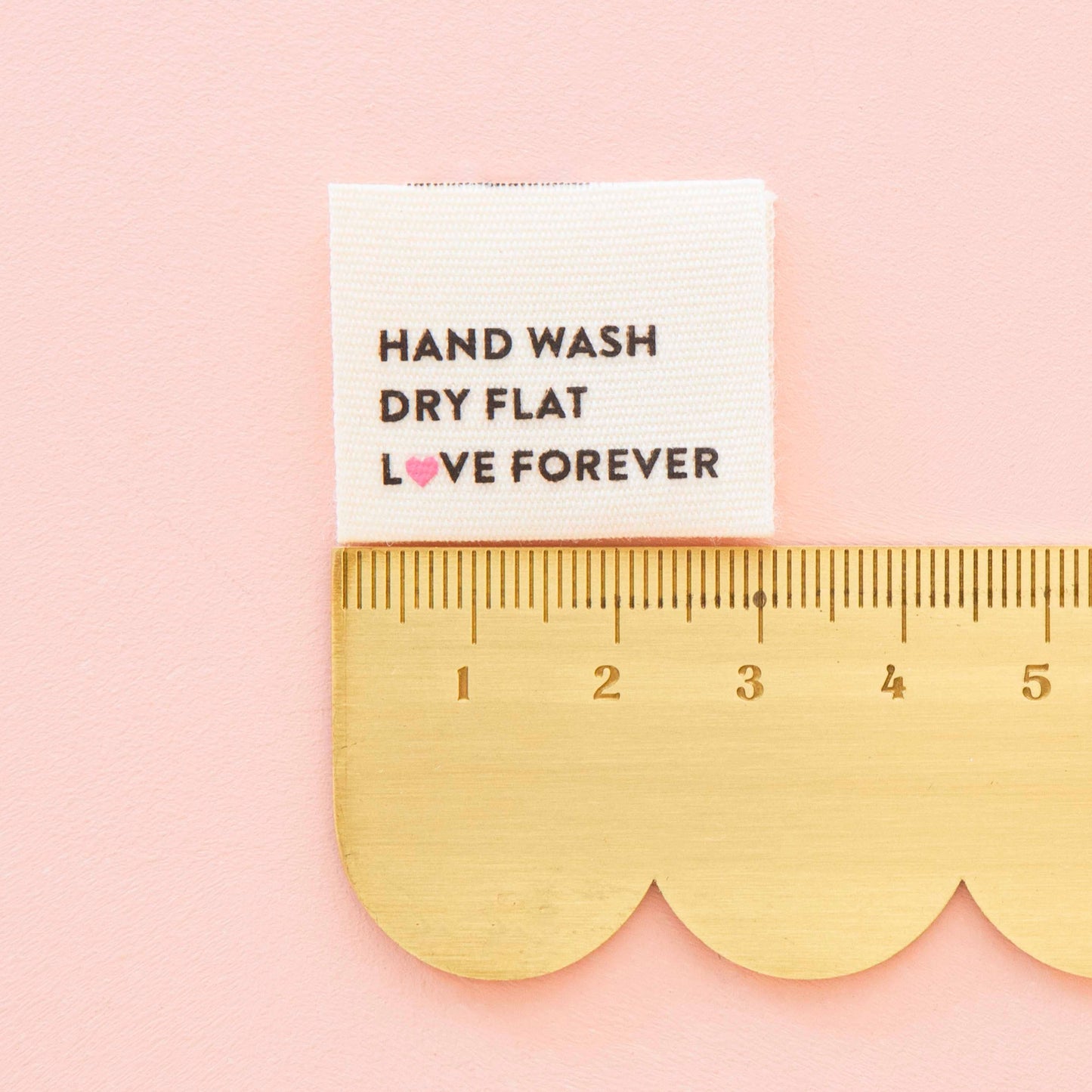 Hand Wash Dry Flat Organic Cotton Sewing Labels