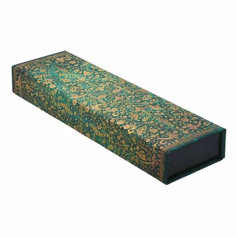 Emerald Flower Pencil Case, Marsh’s Library by Paperblanks (Nature’s Grace)