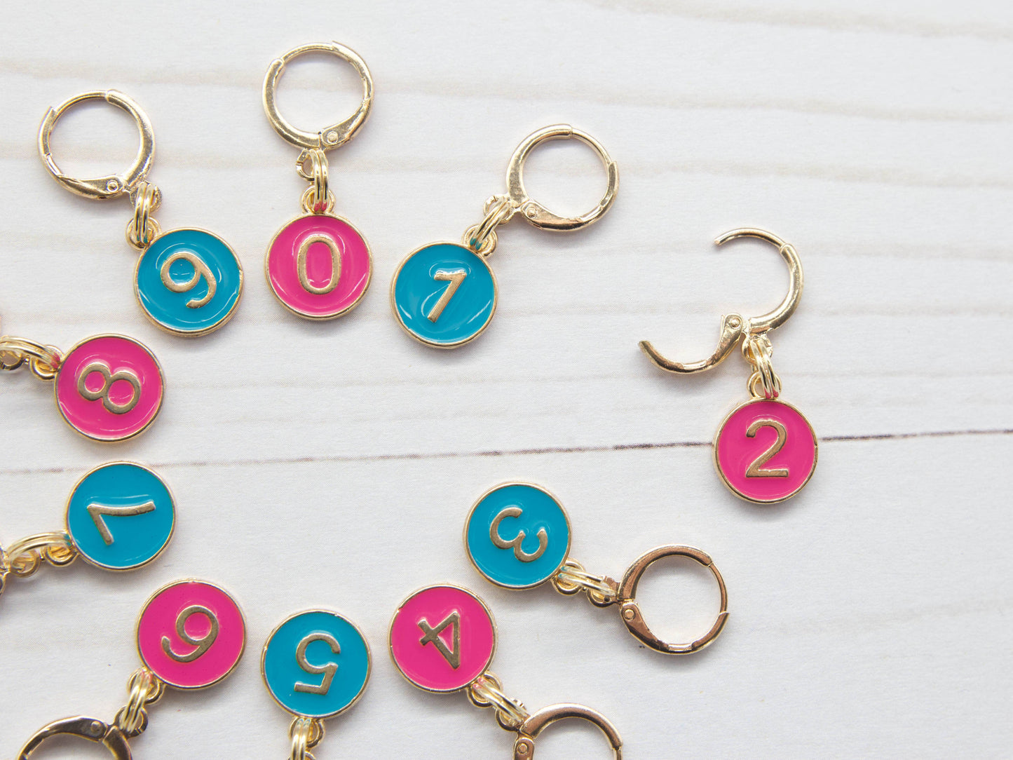 0-9 Number Counting Stitch Markers