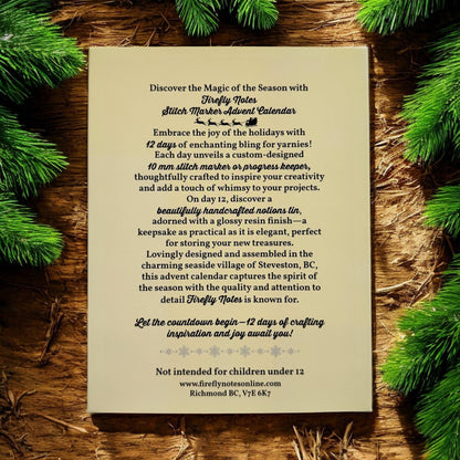 Firefly Note 2025 Stitch Marker Advent Calendar
