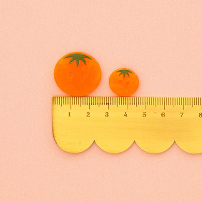 Orange Heirloom Tomato Large 1" Buttons