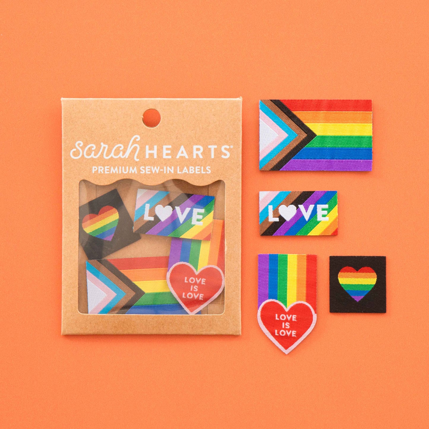 Pride Rainbow Iron-on Label Multipack