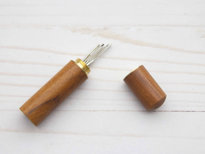 Wooden Darning Needle Storage Cases Tapestry