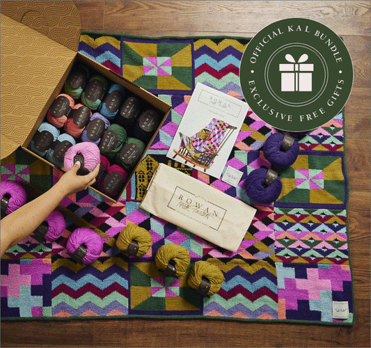 Rowan Alpaca Soft DK Kit Kaffe Fassett Blanket Knit-A-Long