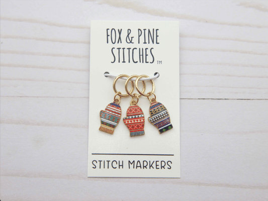 Fair Isle Mitten Stitch Markers