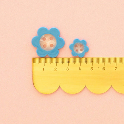 Blue Daisy Large 1" Buttons