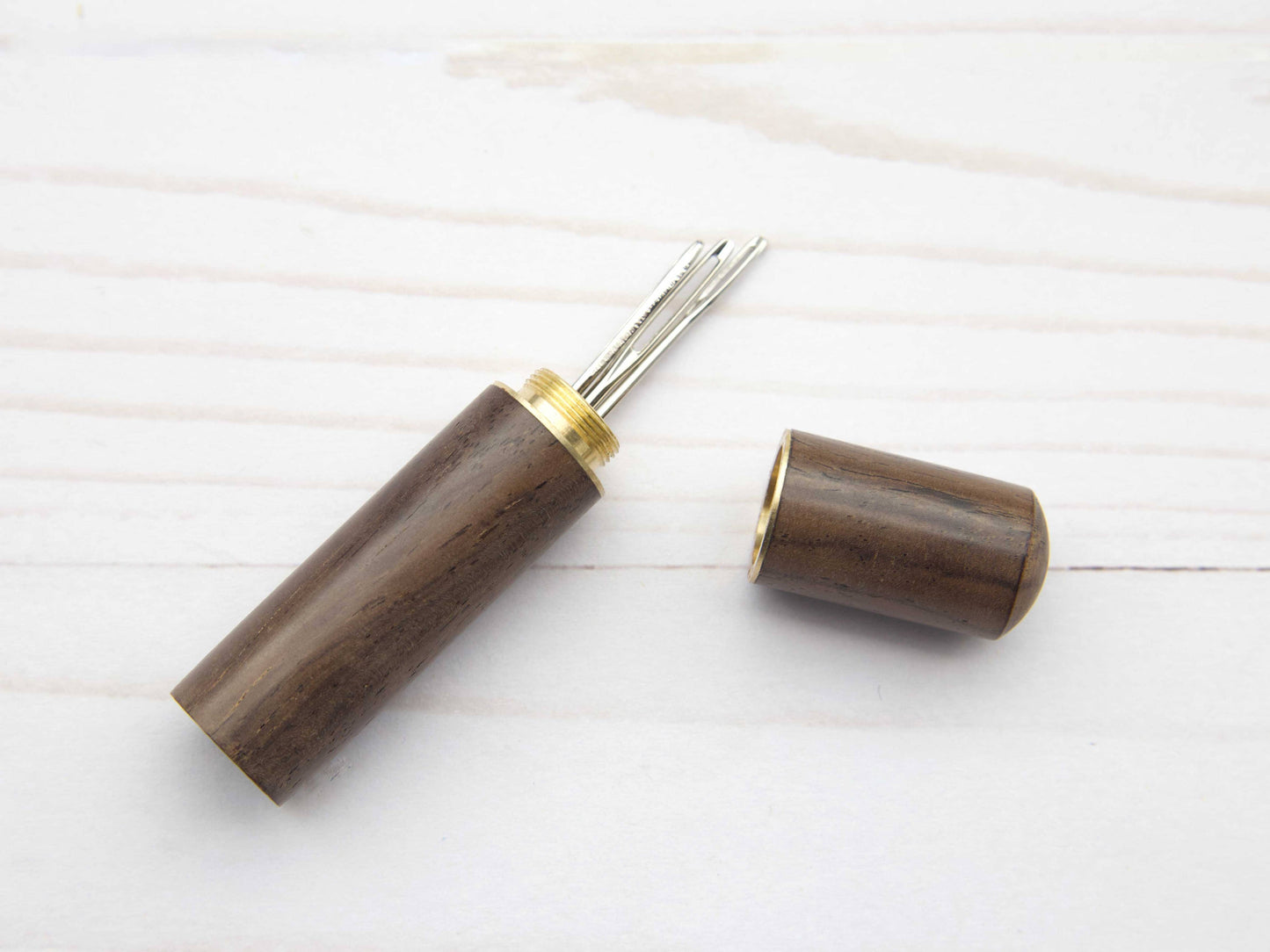 Wooden Darning Needle Storage Cases Tapestry