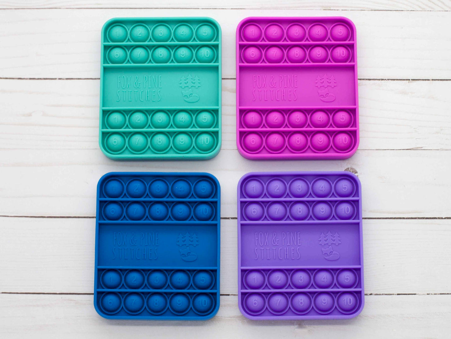 Fox & Pine Colorful Row Counters