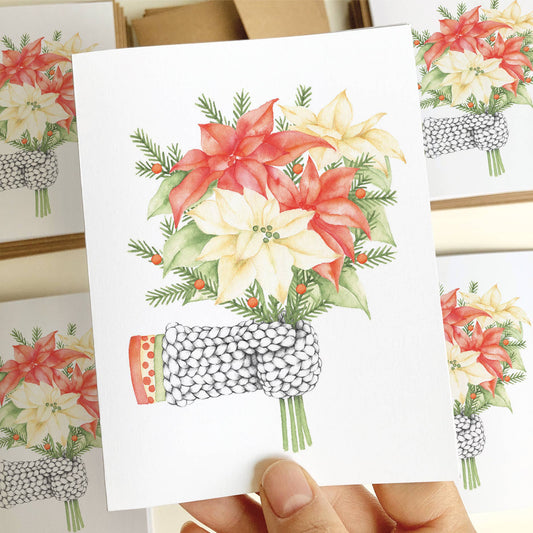 poinsettia bouquet